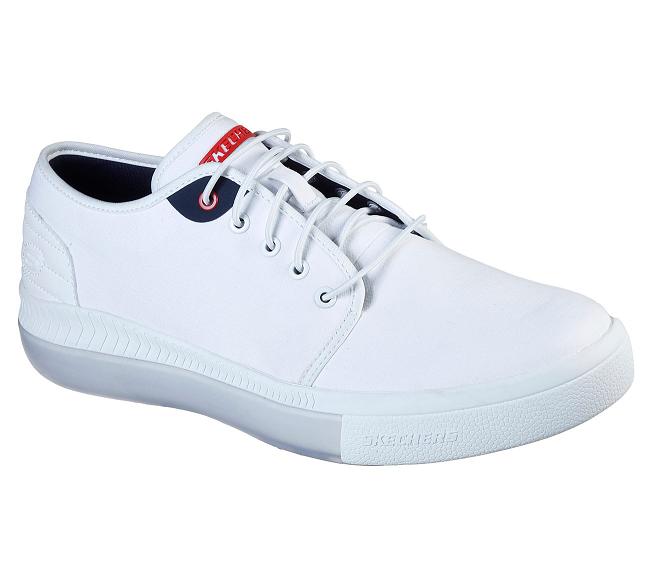 Zapatos Sin Cordones Skechers Hombre - Prizmax Blanco HBAZW1904